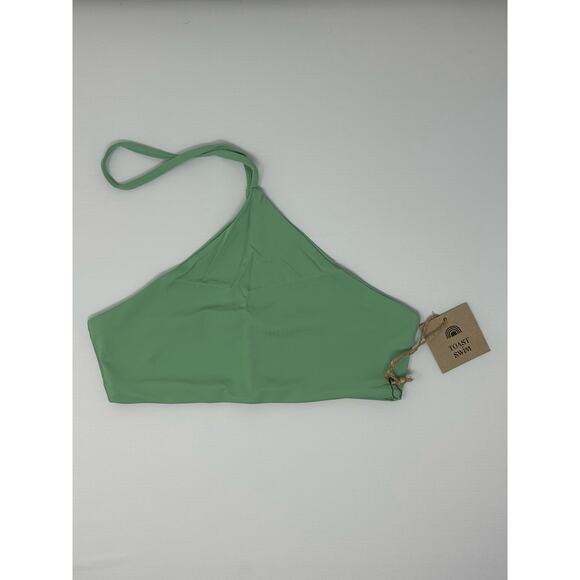 Free People x Toast NEW Signature Apex Bikini Swim Top Ming Green size XS - Picture 1 of 6